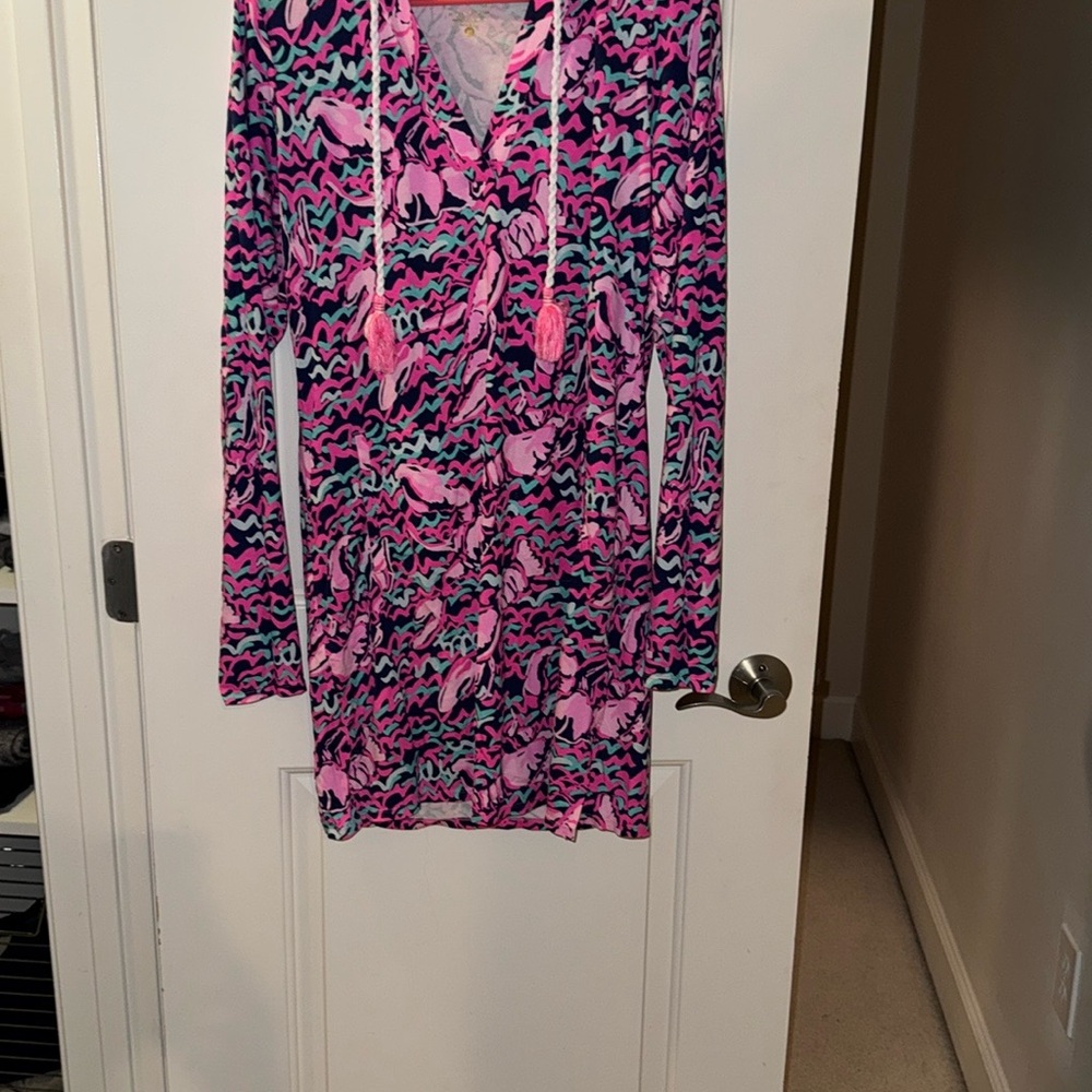 Lilly Pulitzer Pink and Blue Swim Coverup